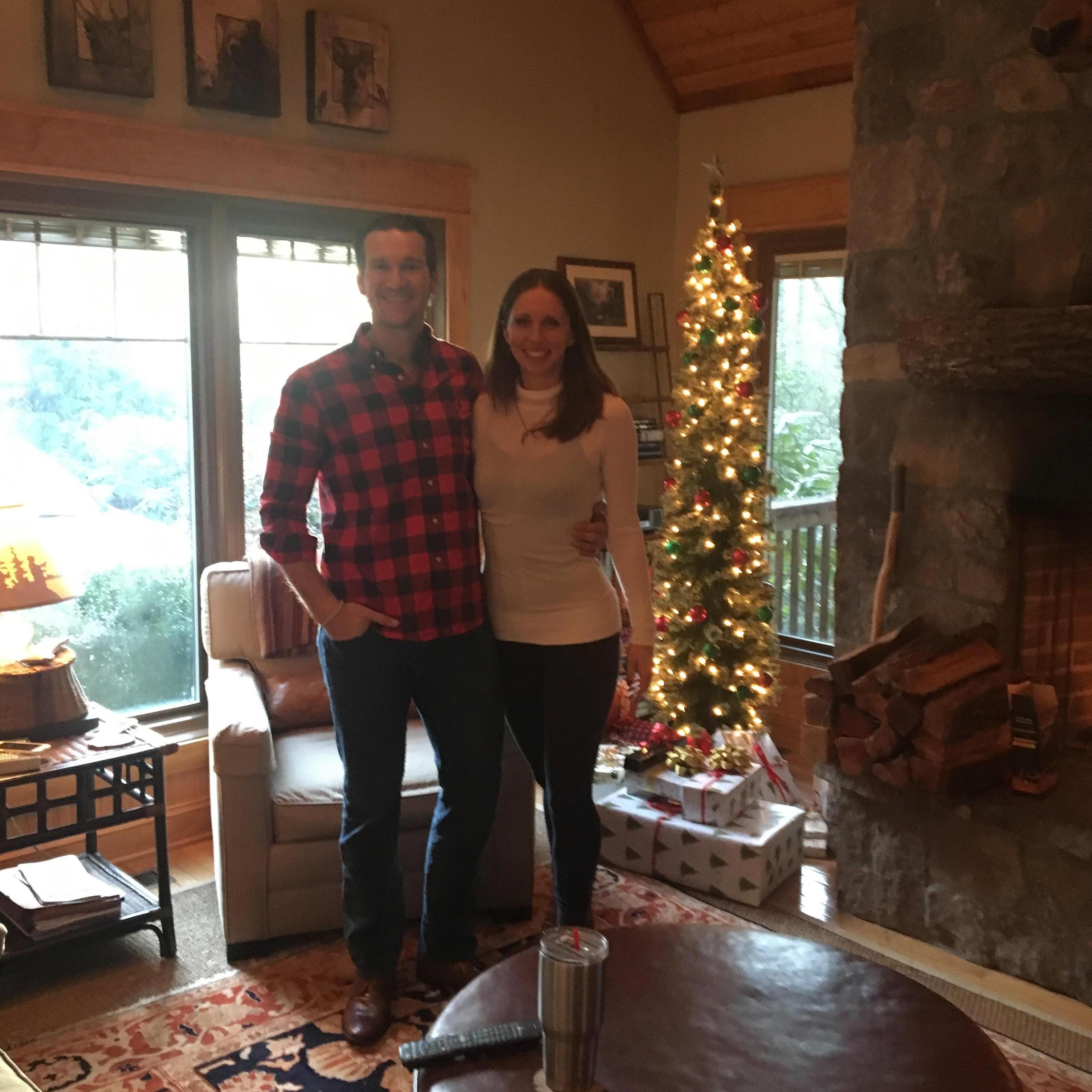 Our cabin in Highlands, NC with the Mills.