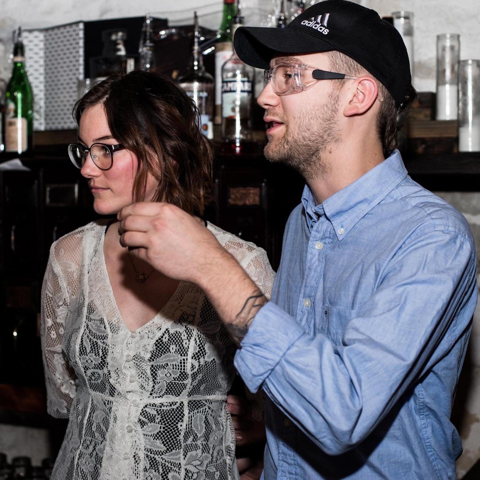 Us toasting to the rest of our lives