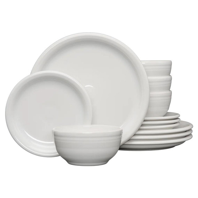 Bistro Coupe 12-Piece Dinnerware Set, Service for 4