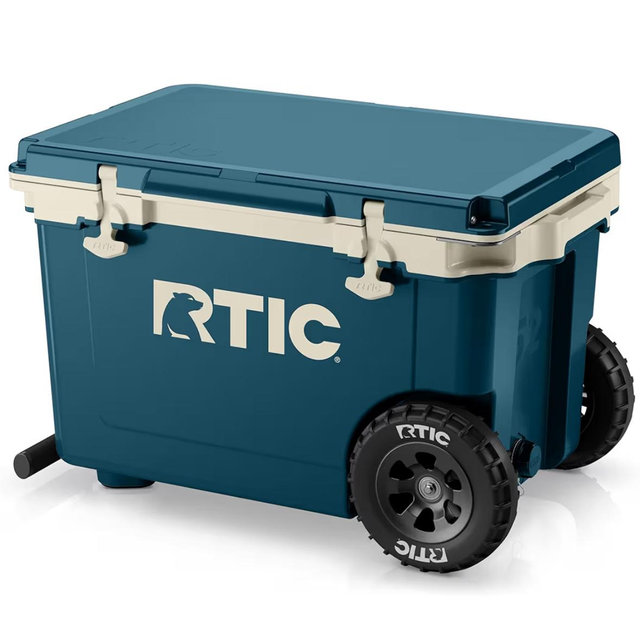 RTIC 52 Quart Wheeled Hard Cooler, Marine