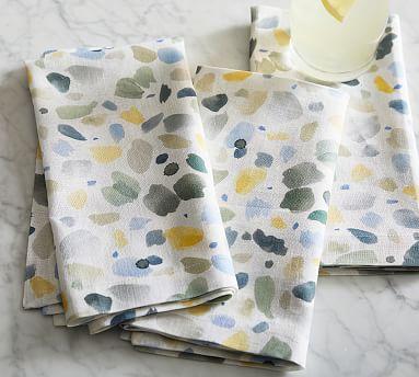 Rebecca Atwood Paint Daubs Linen/Cotton Napkins - Set of 4