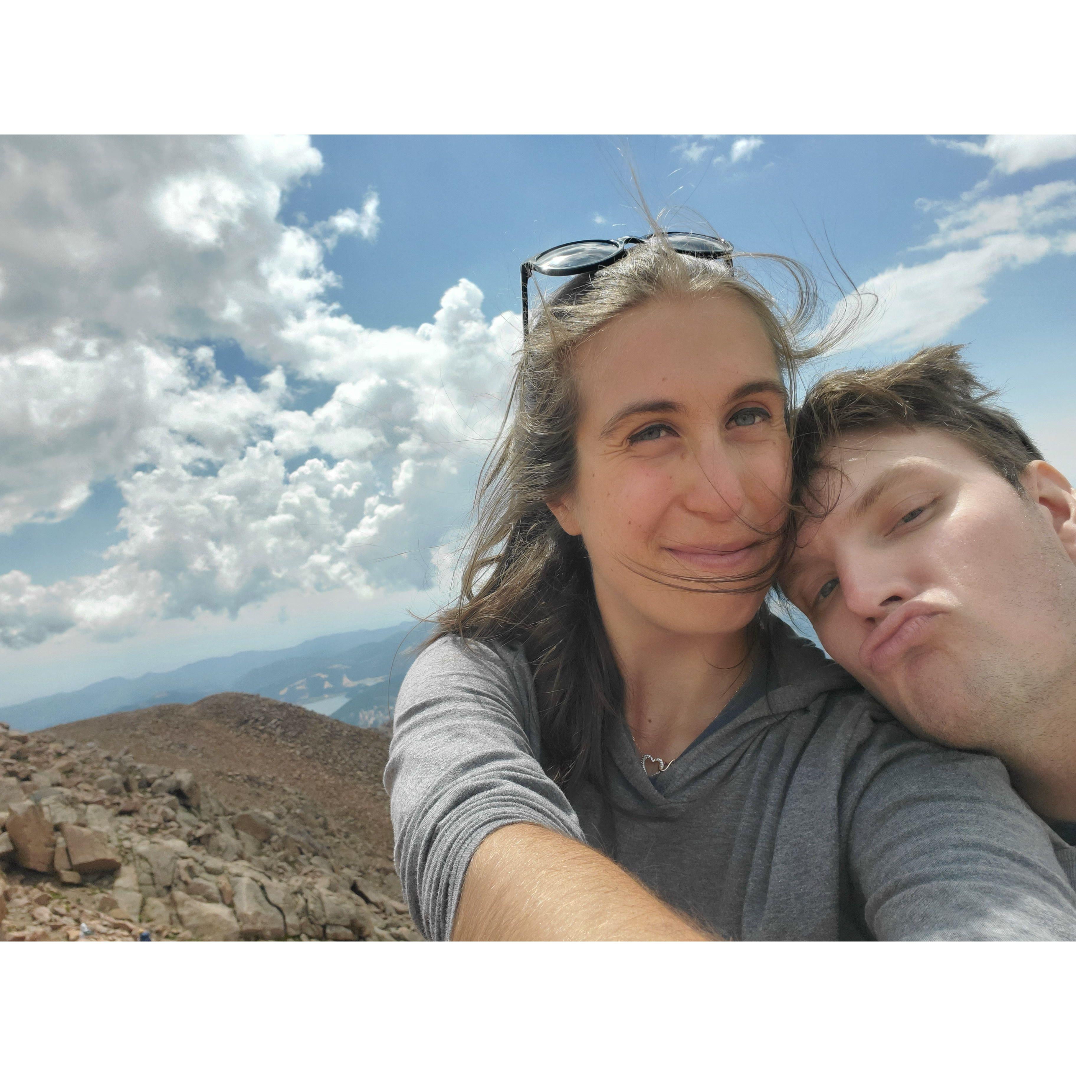 The Pikes Peak Summit is 14,115 ft above sea level!