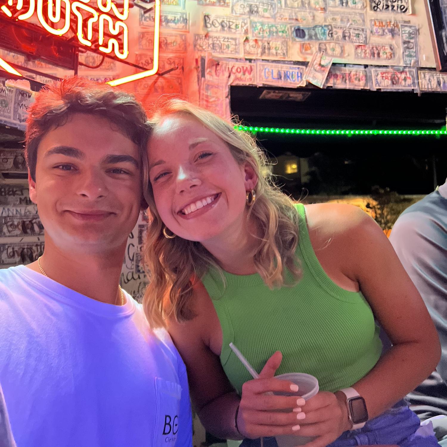 At Paige’s Favorite Clemson Bar (Loose Change)