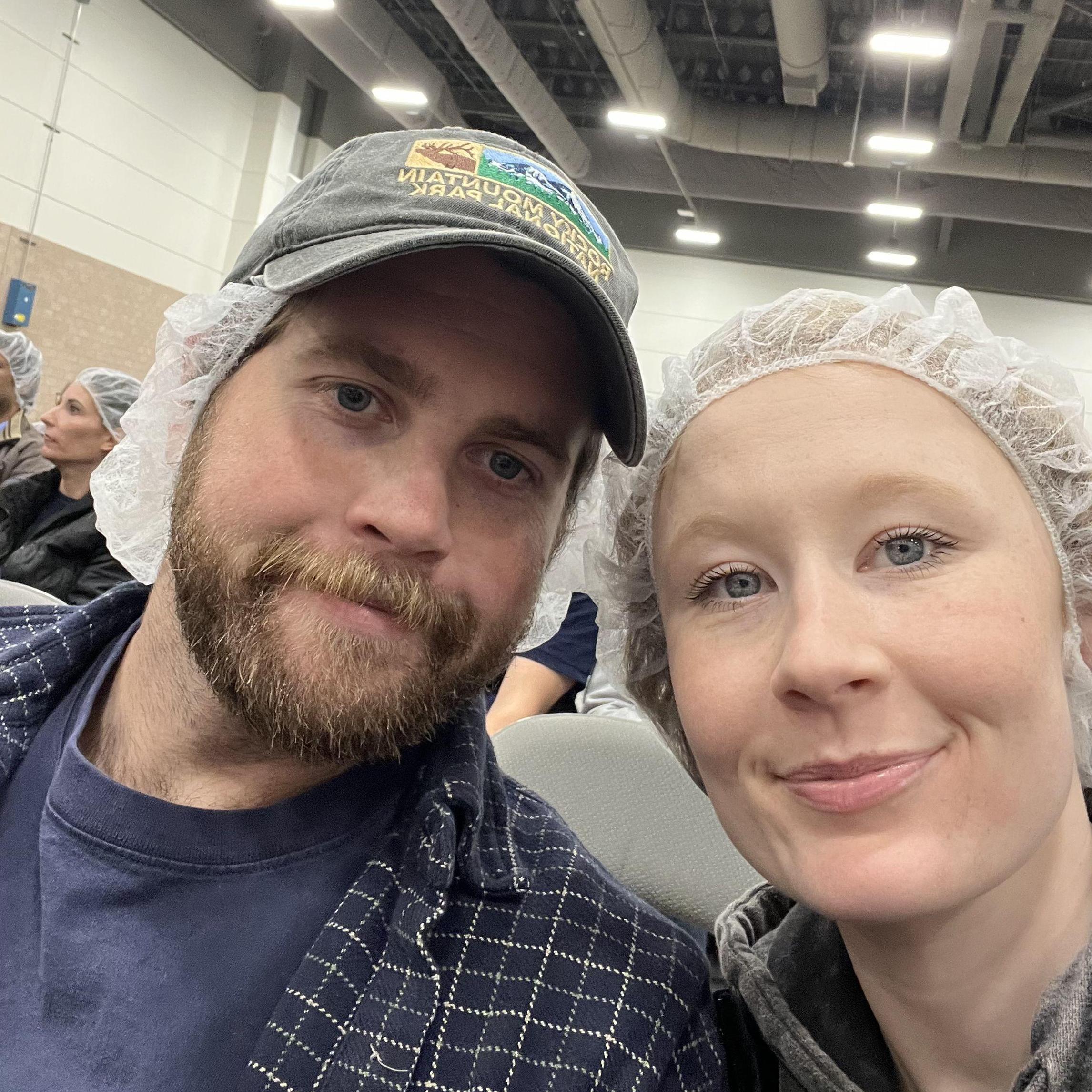 Volunteering at feed our starving children
