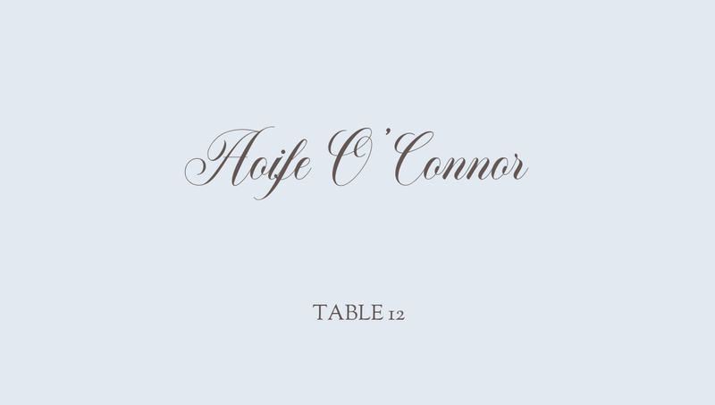 Soave | Ice | Zola Wedding Place Cards