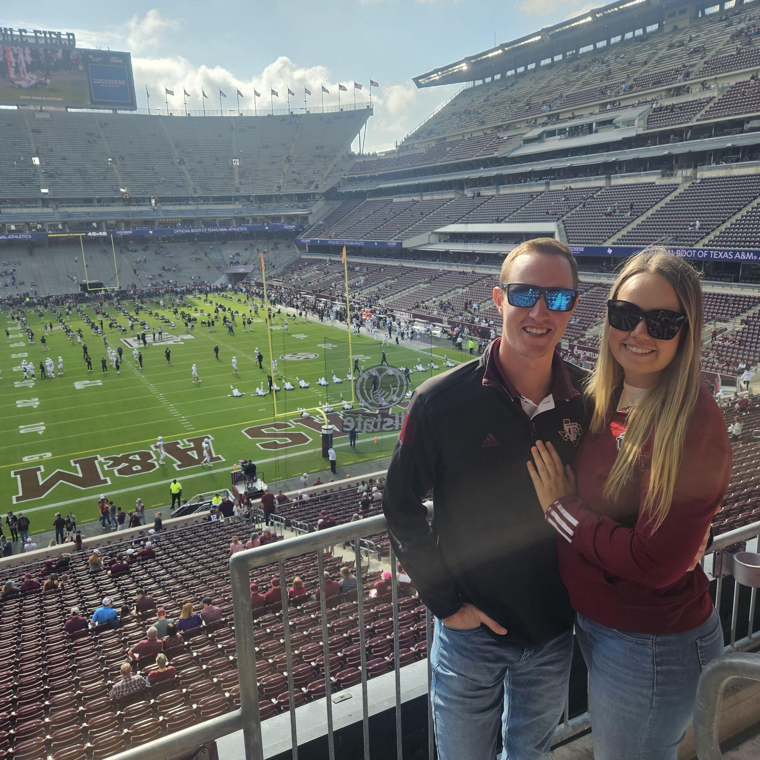 Makenzie's First Aggie Football Game
November 2023