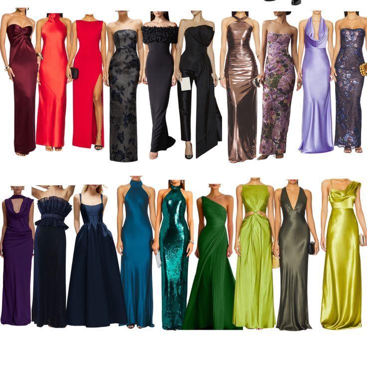 For the modernly inclined women, think floor length and classy