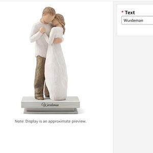 Willow Tree Promise, Sculpted Hand-Painted Figure with Personalized Shelf