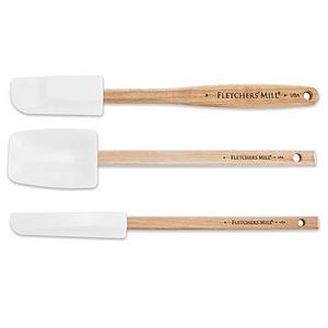 Fletcher' Mill Silicone Spatulas in White