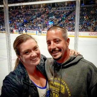 Great night on the glass cheering on the Blues