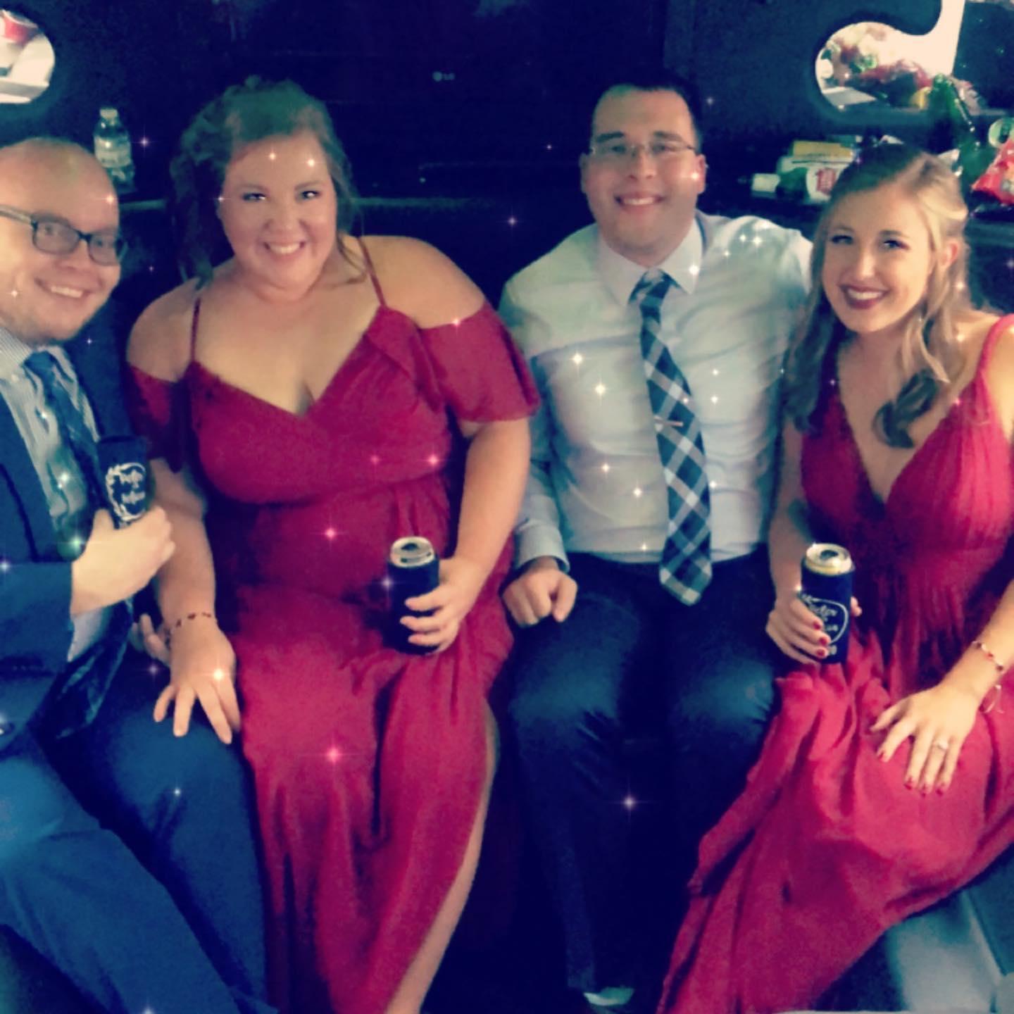 Party bus celebrating the wedding of our friends Felicia and Peter- October 2020