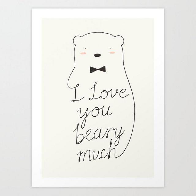I love your beary much Art Print
