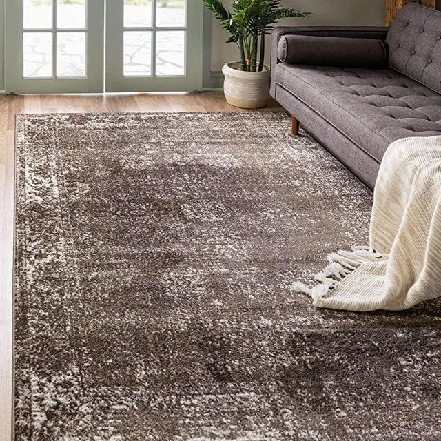 Unique Loom Sofia Collection Traditional Vintage Brown Area Rug (6' 0 x 9' 0)