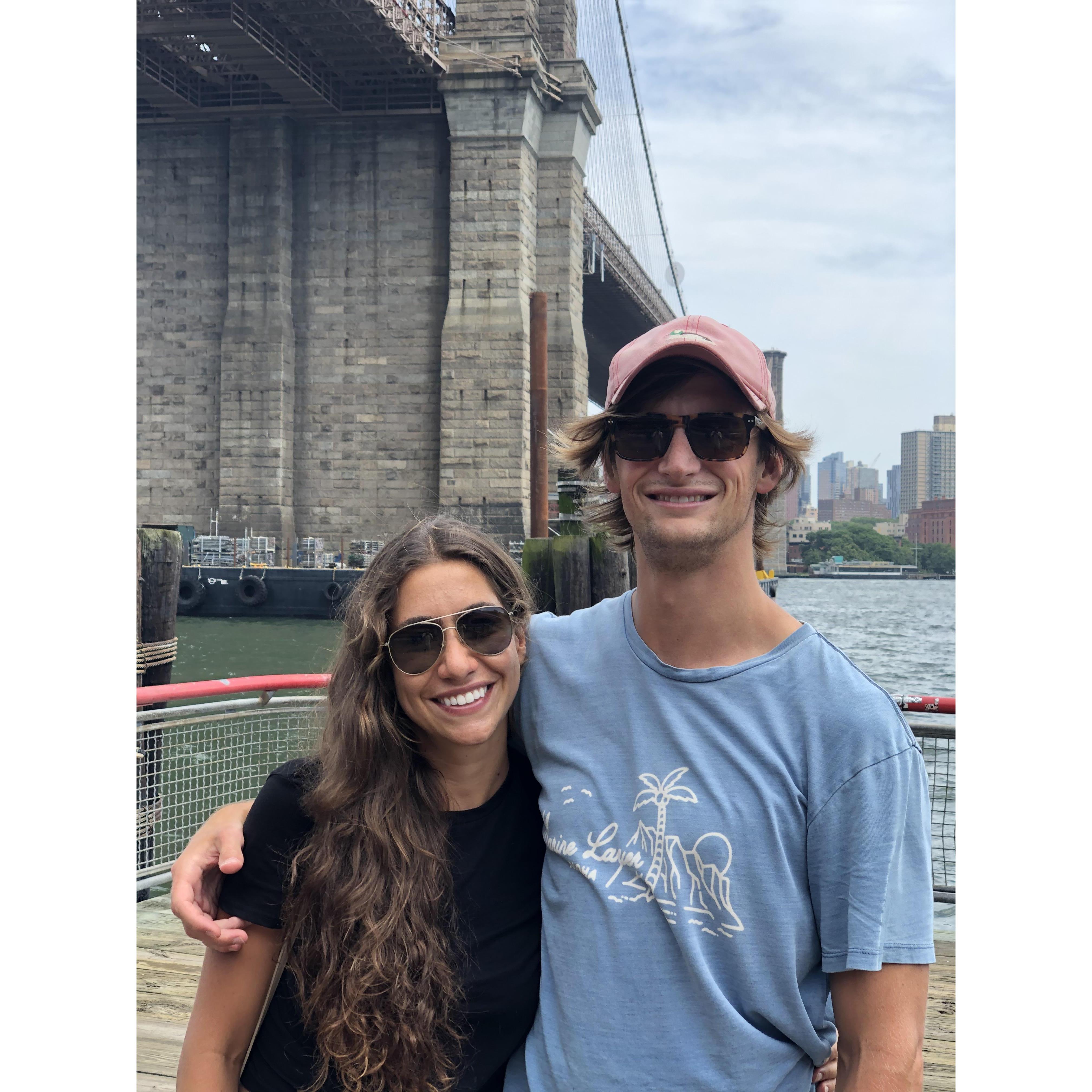 under the brooklyn bridge!