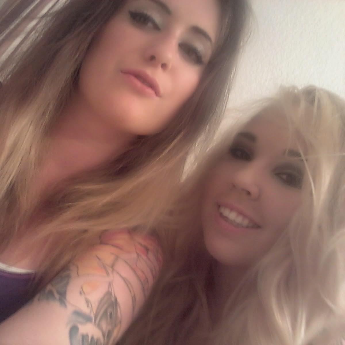 The bride and her bridesmaid, Jenn