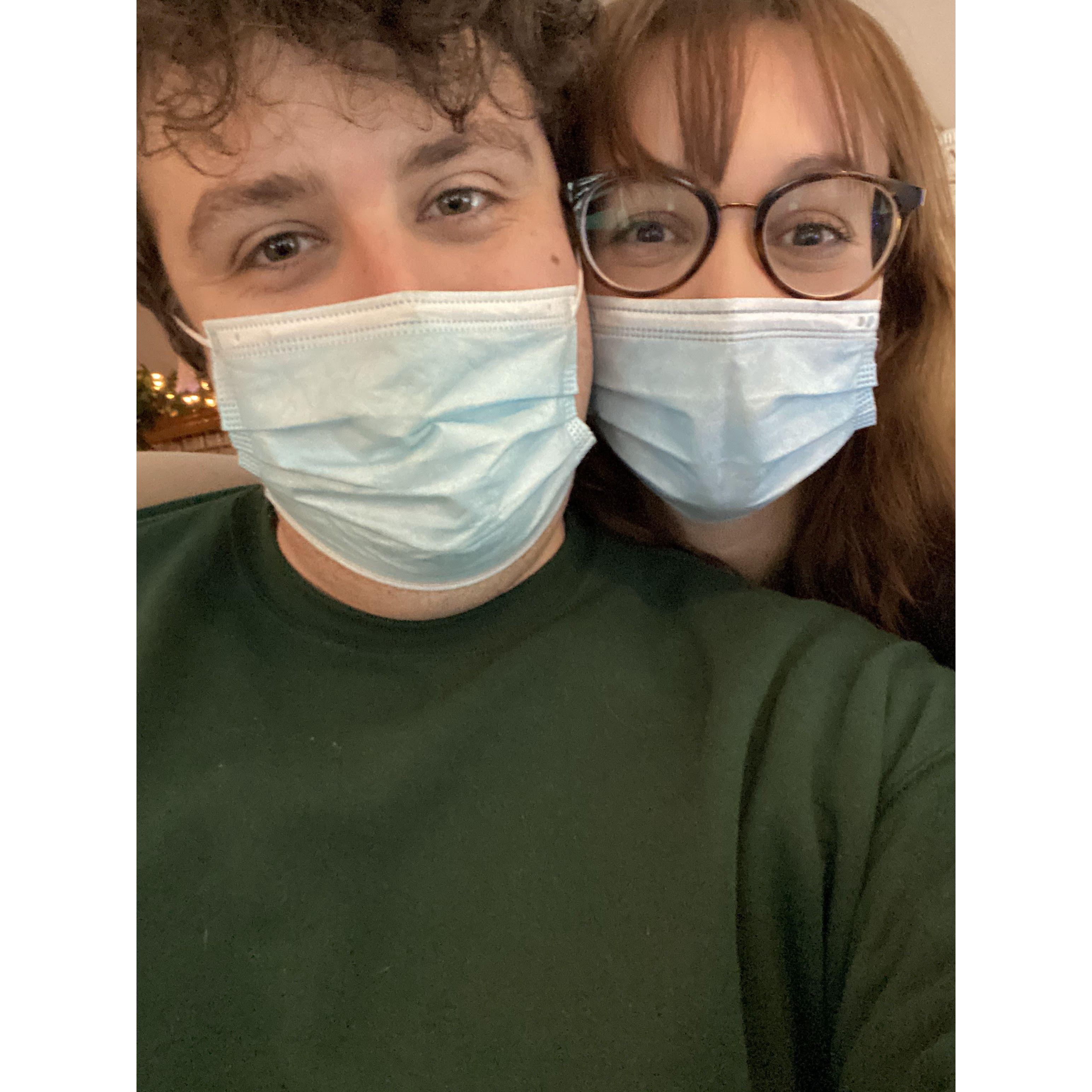 First Christmas together, 2020--not the Christmas most of us imagined.