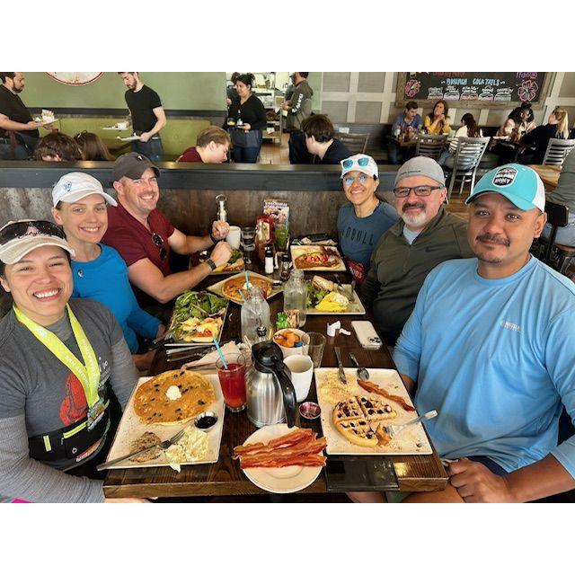 Half marathon brunch with the crew