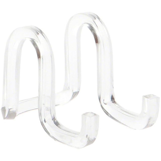 Plymor Clear Acrylic Ribbon-Style Display Easel, 1.875" H x 1.75" W x 2.625" D (3 Pack)