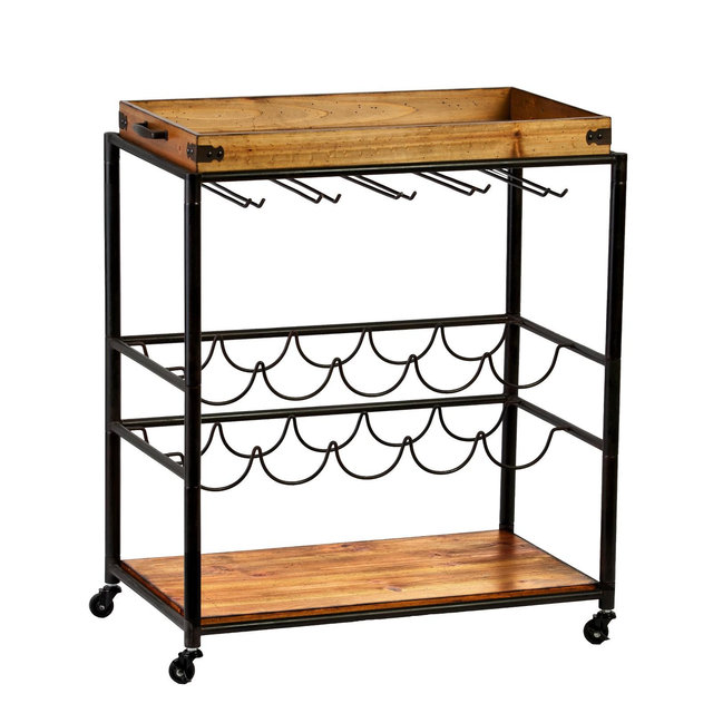 Mayson Bar Cart - Black - SEI