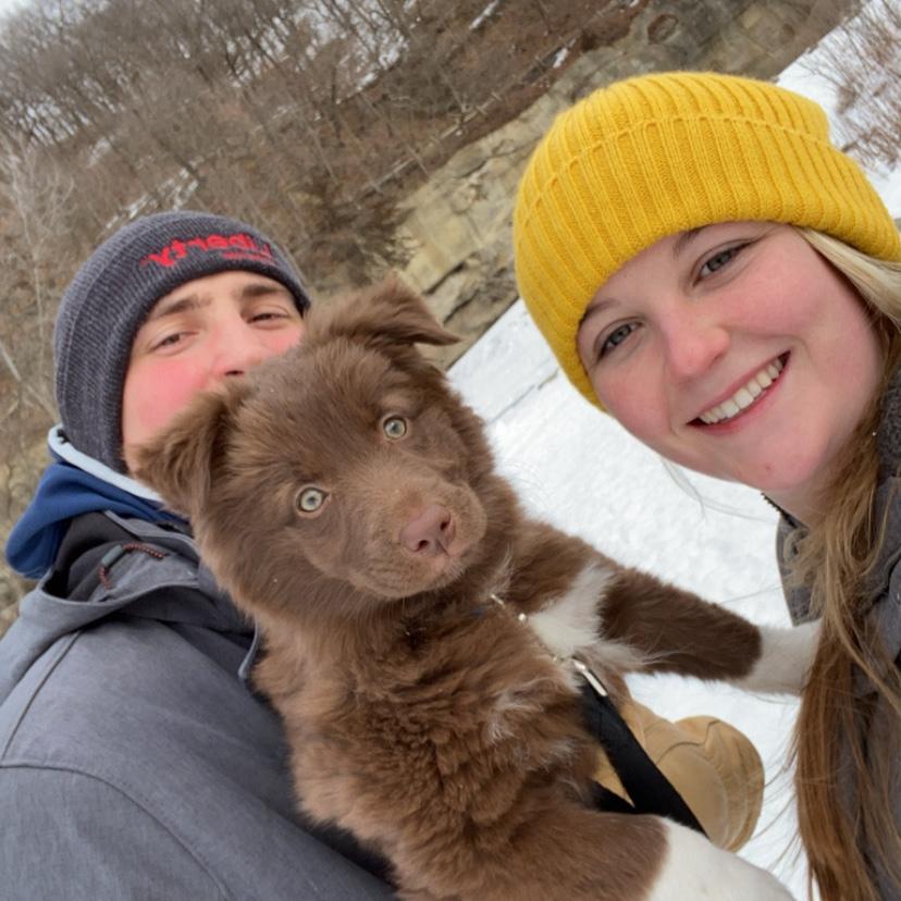 Exploring with our pup, Donna