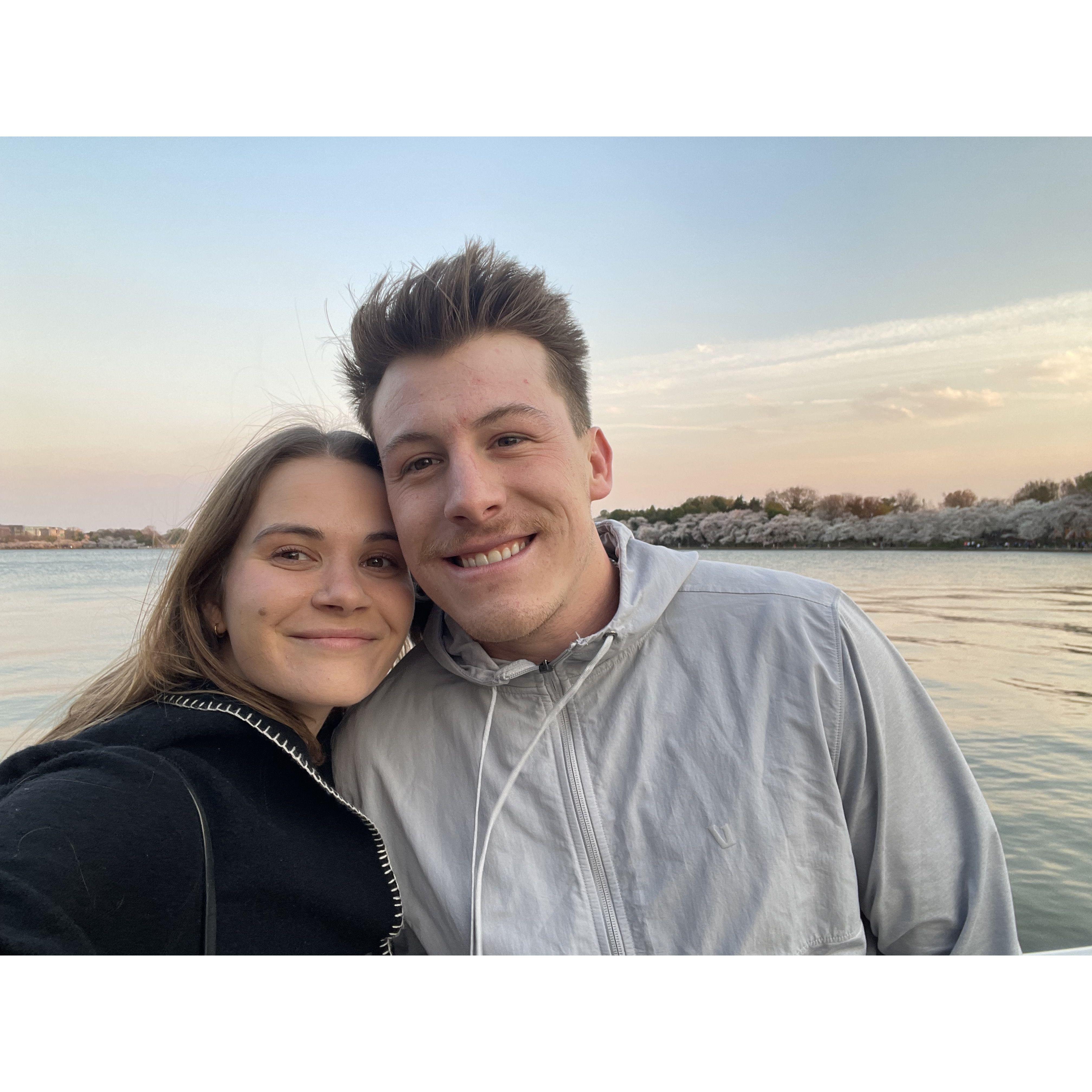 Anthony's first time seeing the cherry blossoms in DC!