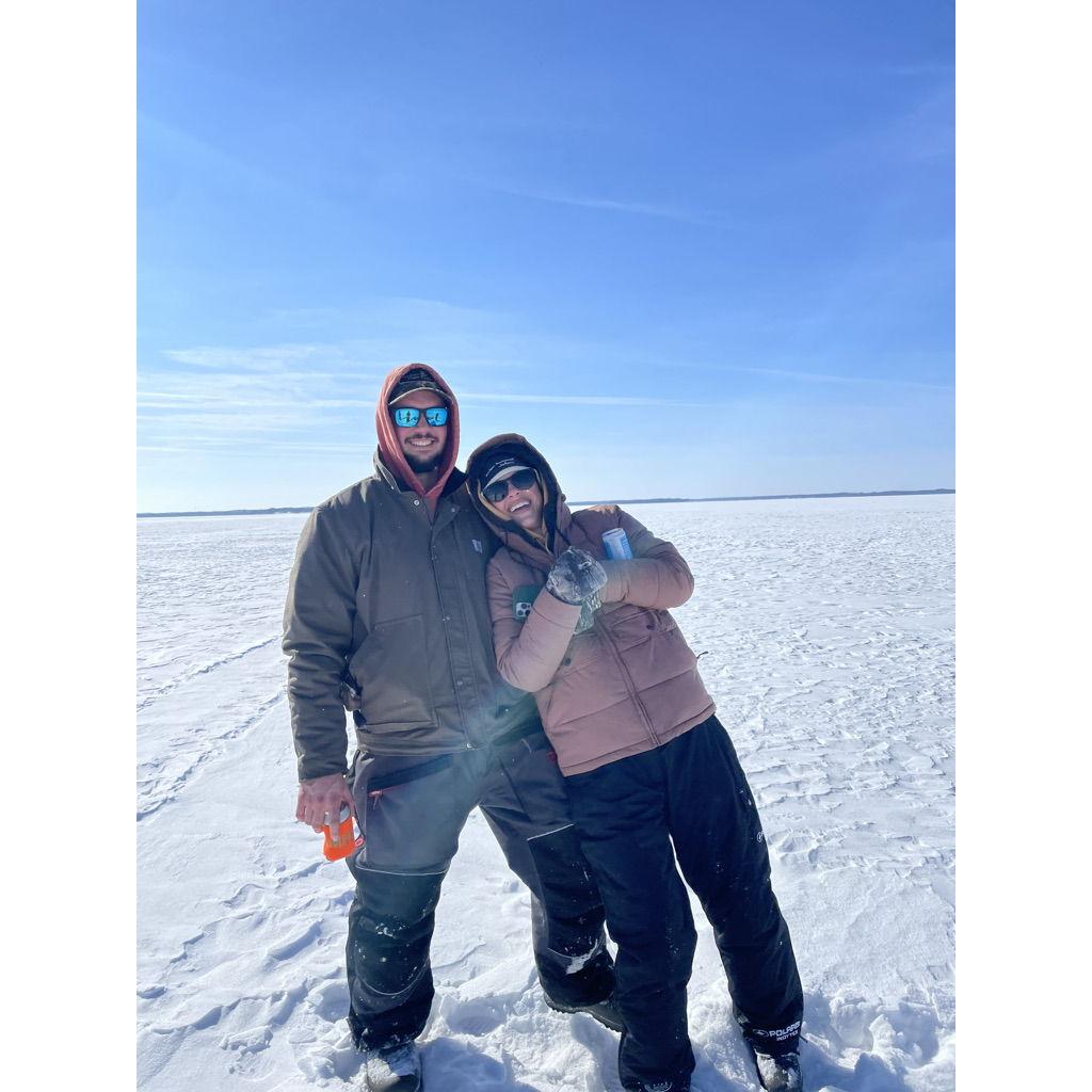 Taylor's First time Ice Fishing on Lake Koshkonong