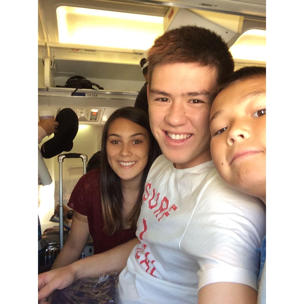 Flying to Hawaii