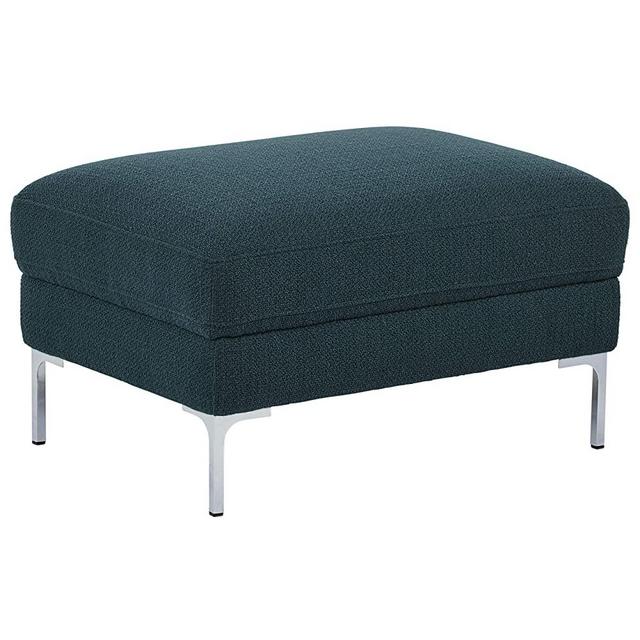 Amazon Brand – Rivet Abel Modern Contemporary Ottoman, 30"W, Navy