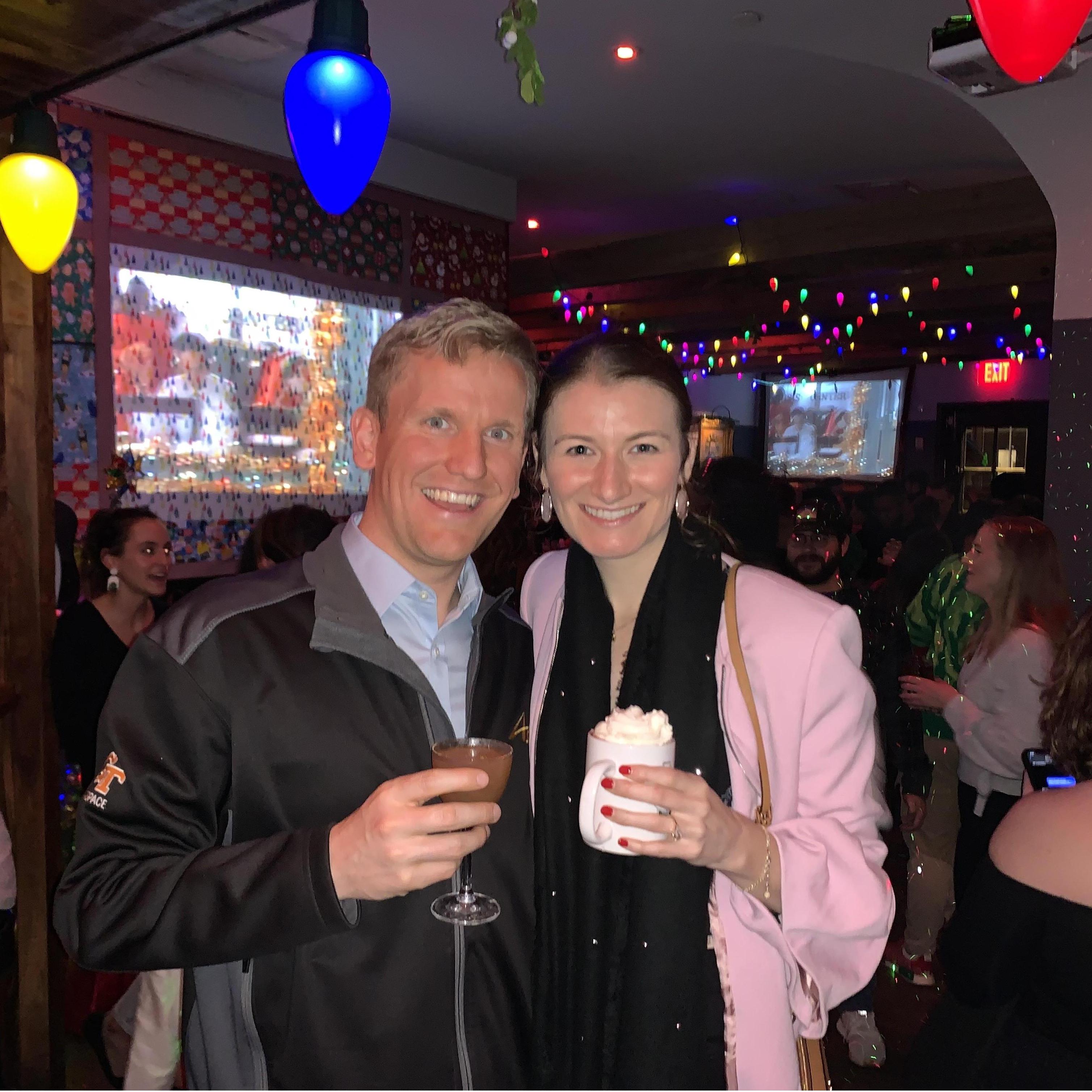 Celebrating the holidays with some Santa themed drinks :)