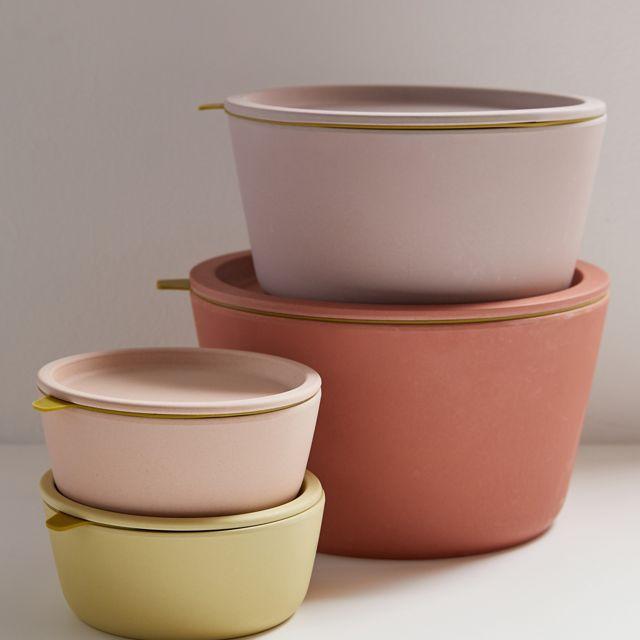 Small Bamboo Lidded Container
