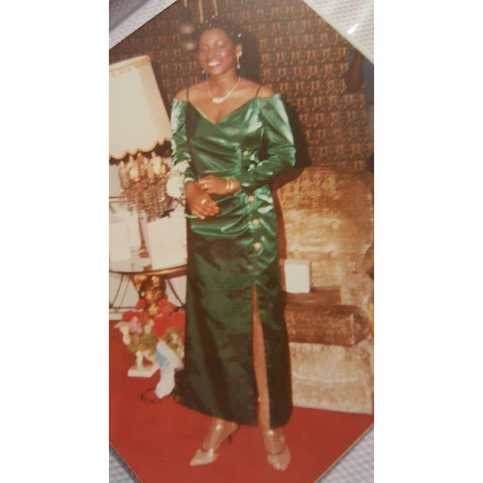 Jokima getting ready for her high school prom in 1992!
