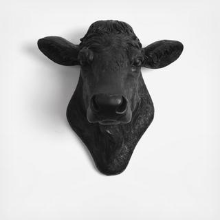 Resin Faux Taxidermy Cow Head