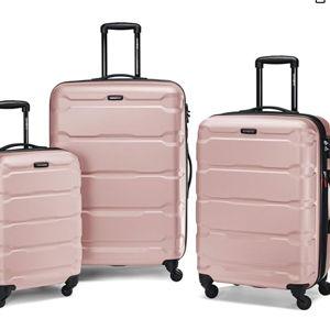 Samsonite Omni 3 Piece Hardside Luggage Nested Spinner Set (20"/24"/28") Pink