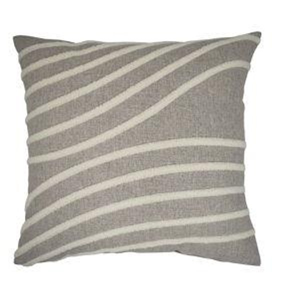 Origin 21 Ripple Striped Neutral Square Throw Pillow