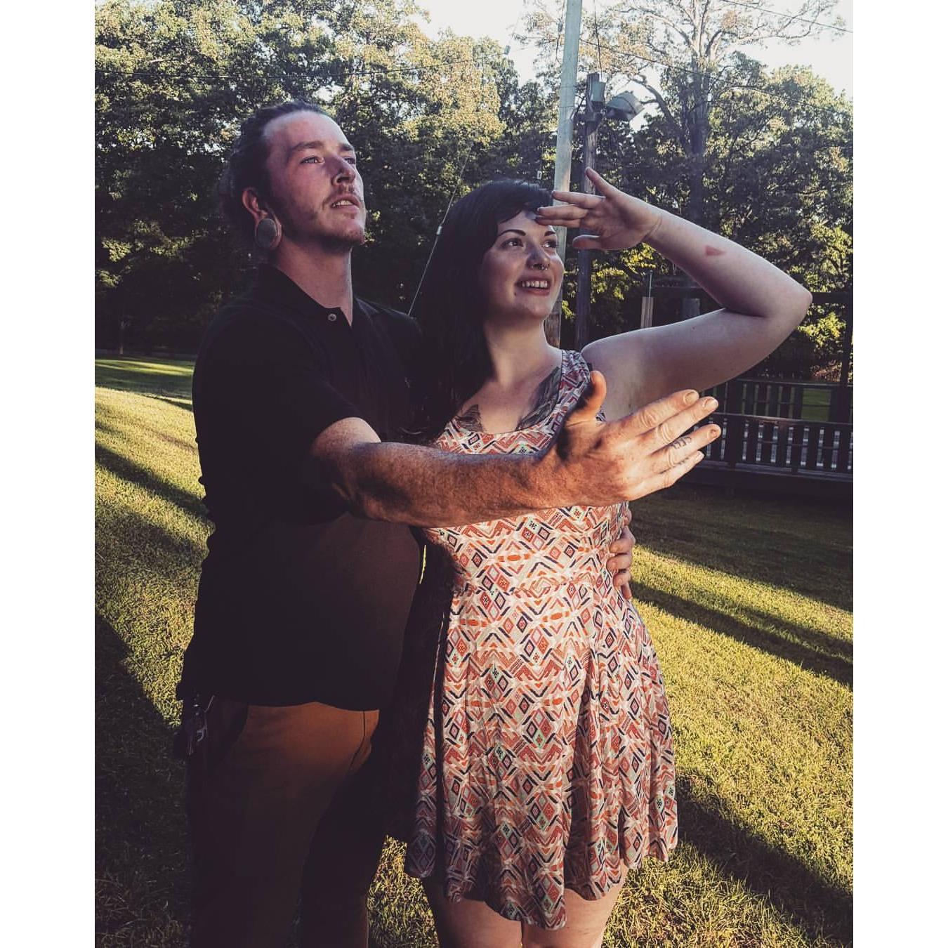Being the most amazing wedding guests.