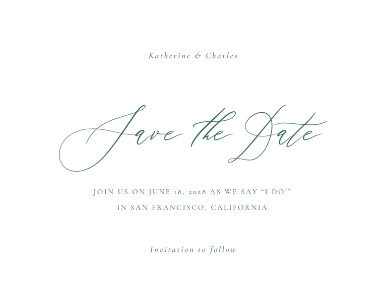 Violin Stroke Letterpress | Zola Save The Dates