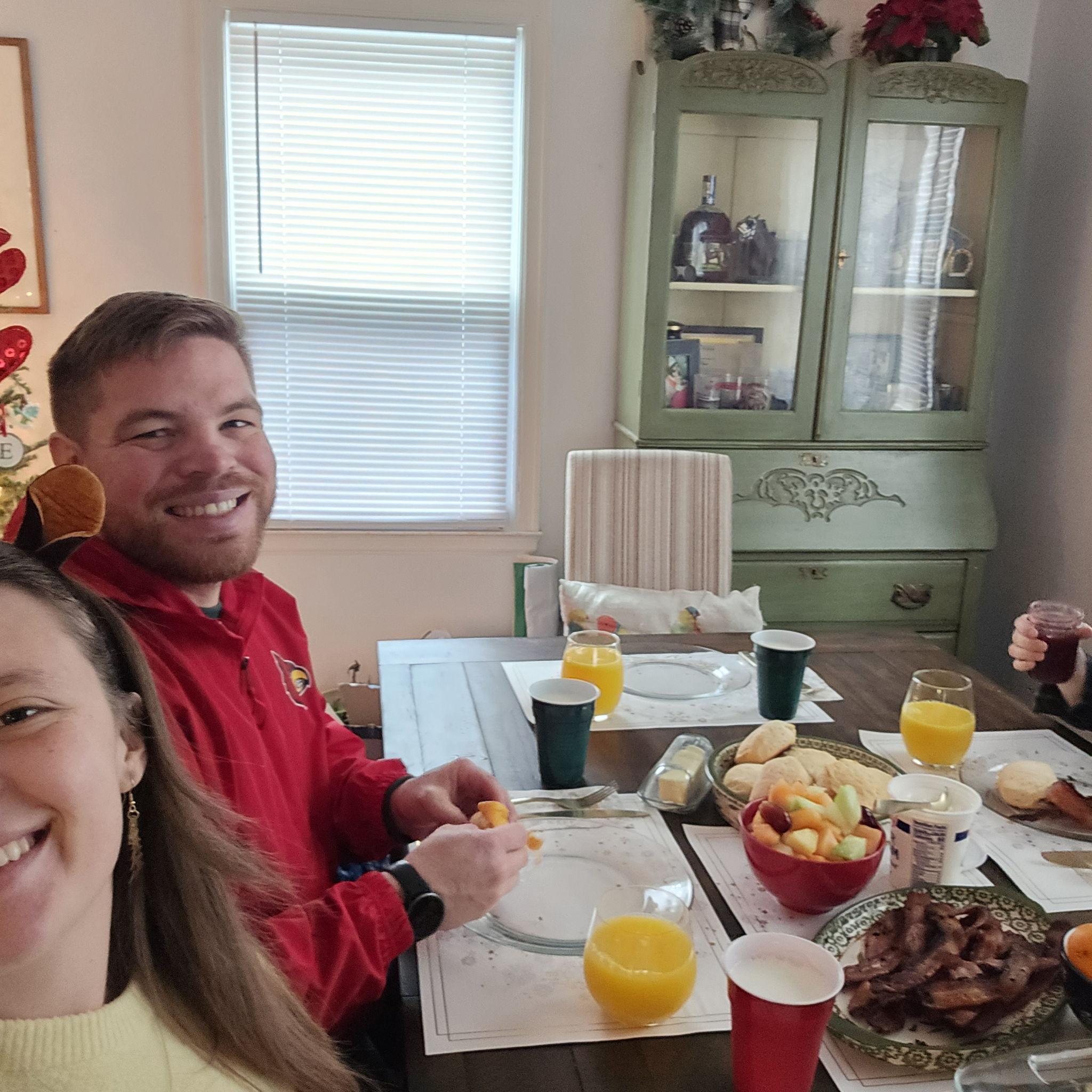 Starting new traditions with family and Christmas breakfast