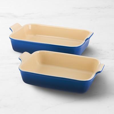 Lapis Heritage Stoneware Rectangular Bakers, Set of 2