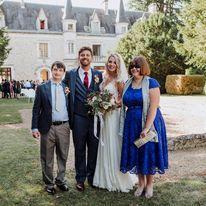 In France, at Caitlin's and William's wedding