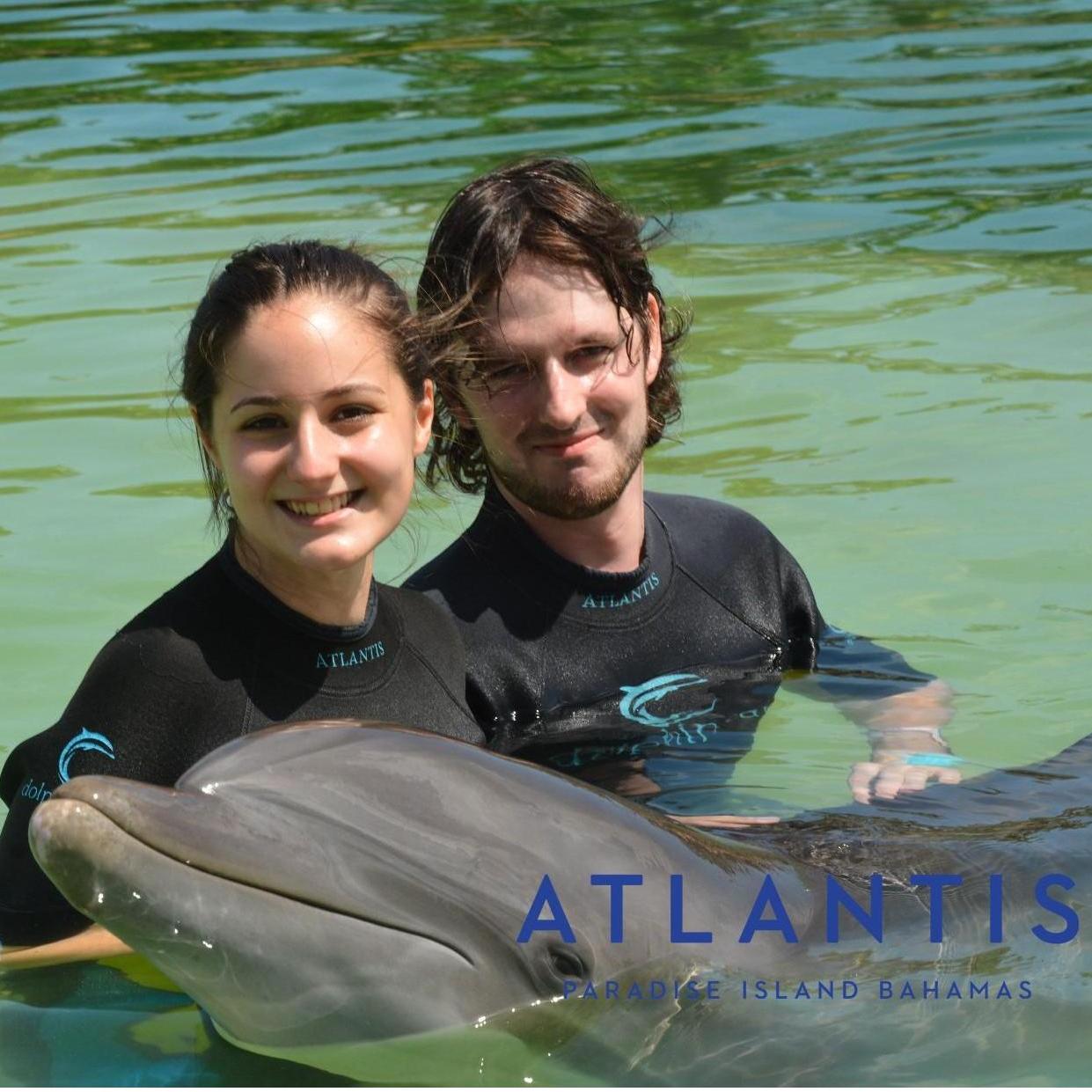 That one time that Kaleigh surprised Chris with a trip to the Bahamas for his 30th birthday and they swam with dolphins