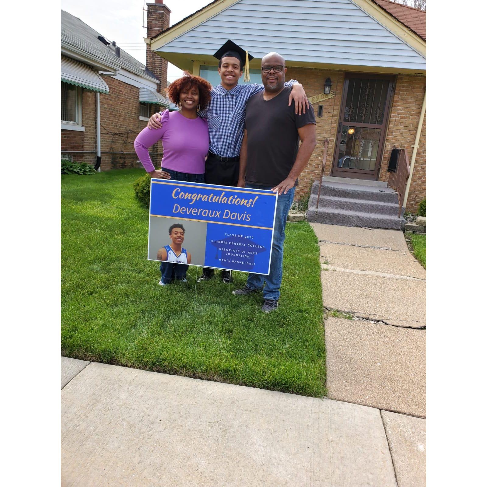 Celebrating DJ's graduation