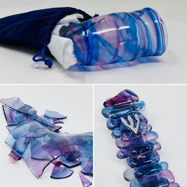 Chuppah Glass Mezuzah Kit