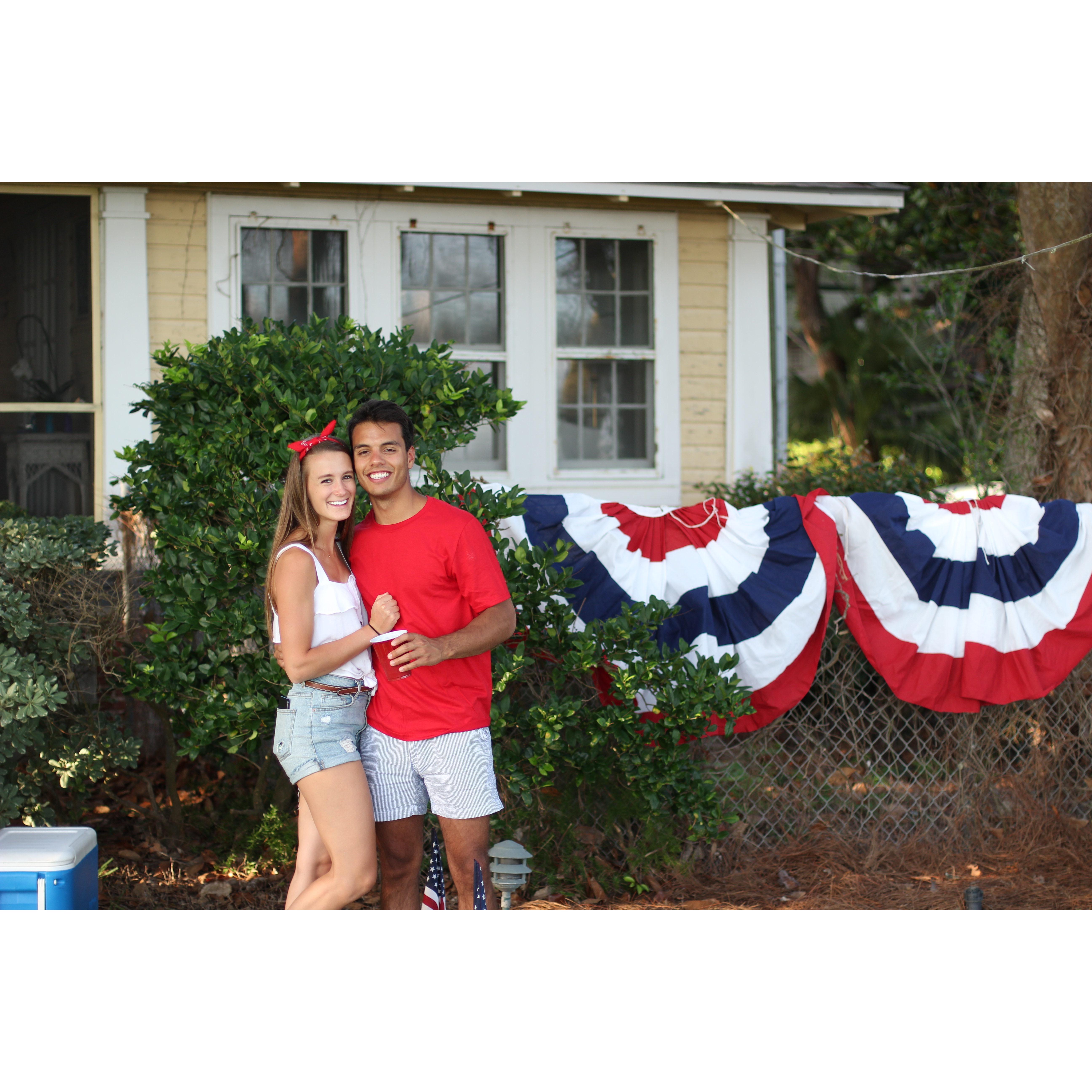 Then we went to Saint Simons Island to celebrate Fourth of July with my sorority little, Liza!