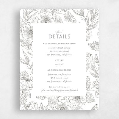 White Floral Wedding Enclosure - Briallen