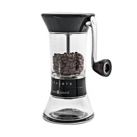 Handground Precision Coffee Grinder: Manual Ceramic Burr Mill - Black