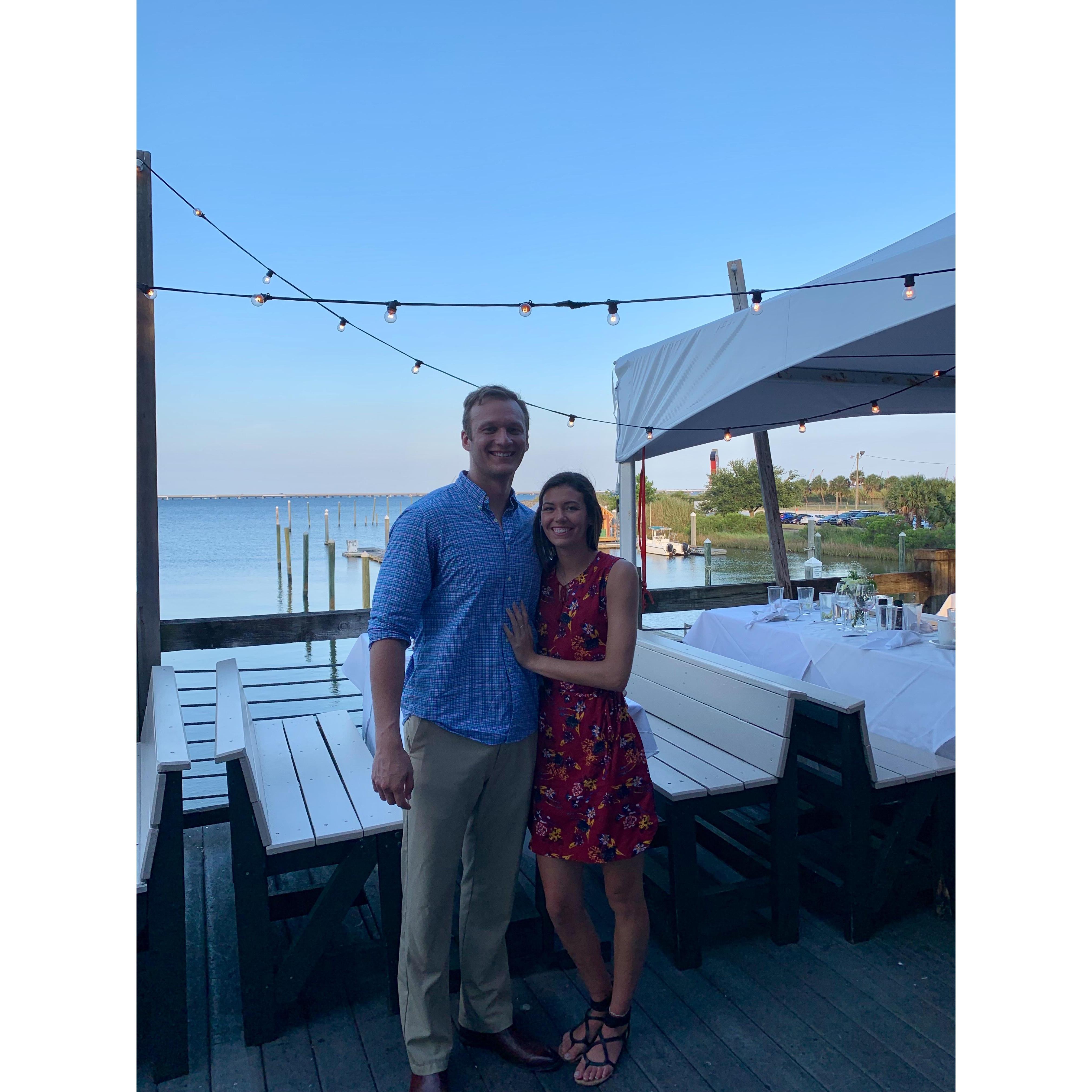 At Chris & Kendall's rehearsal dinner in Pensacola, FL