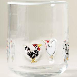 Icon Juice Glass- chicken