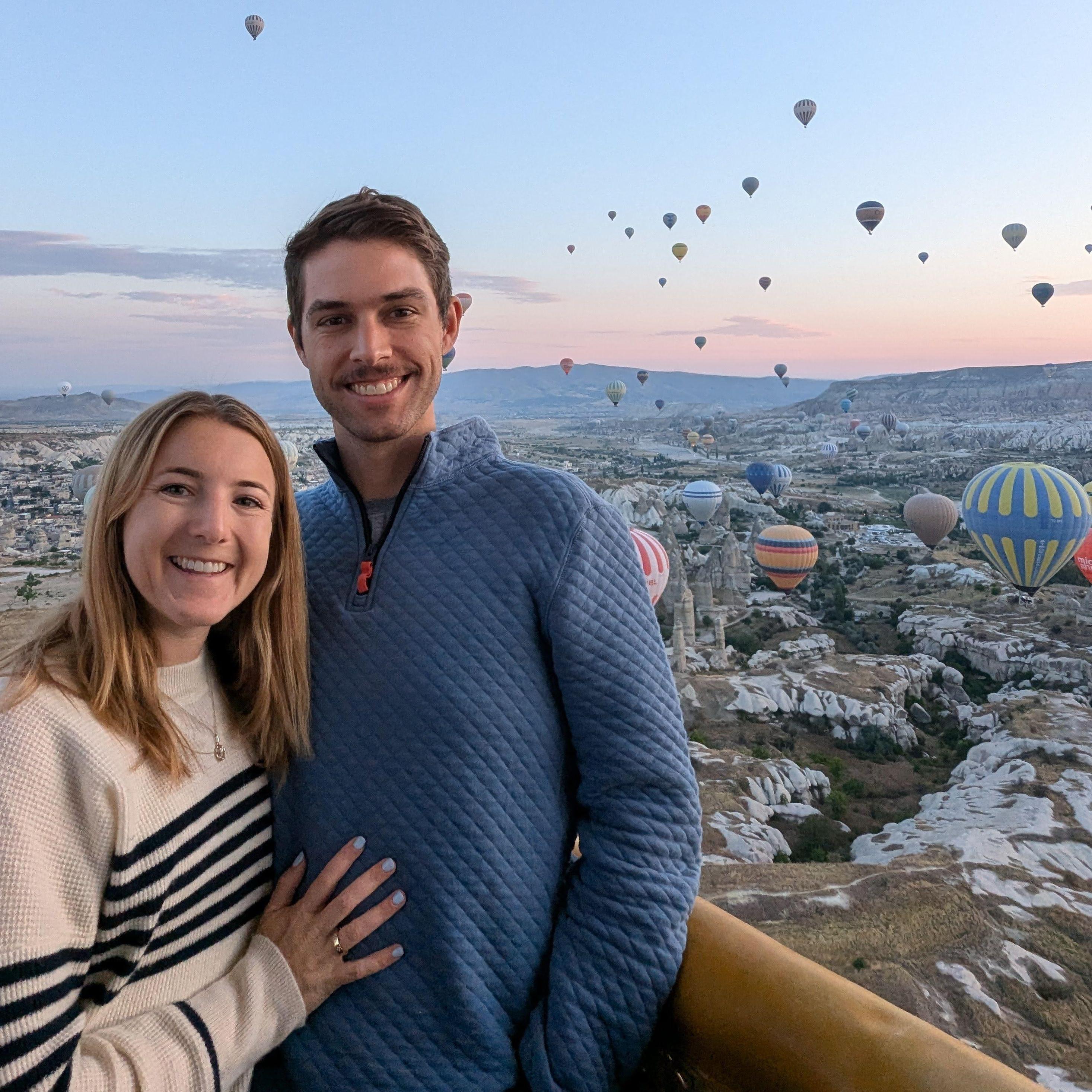 Hot air balloons in Cappadocia