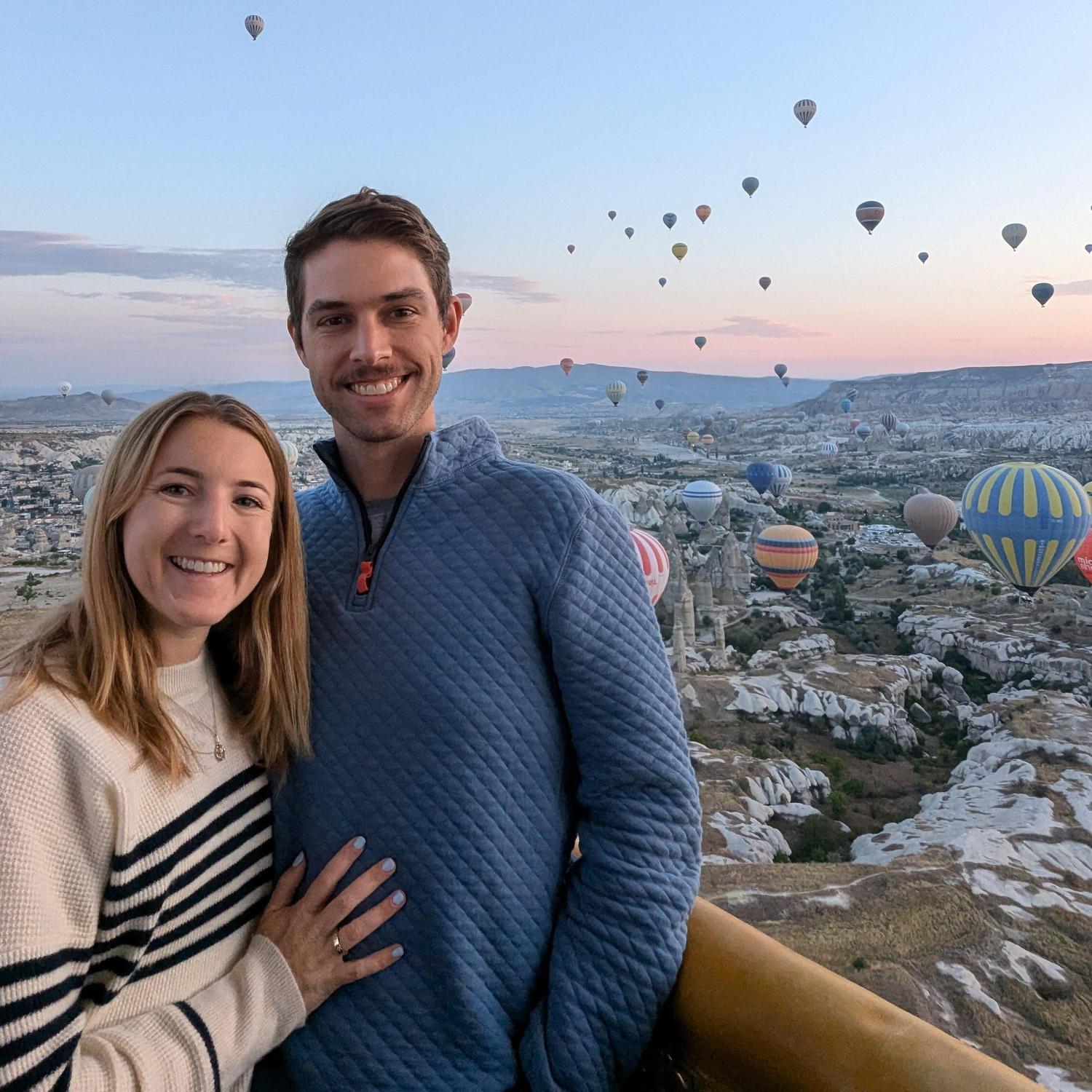 Hot air balloons in Cappadocia