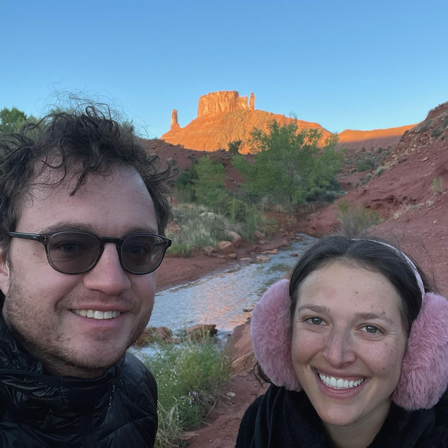 Morning before Steph's first river trip!